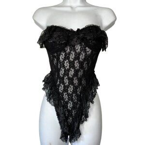 Vintage Black‎ Lace Teddy